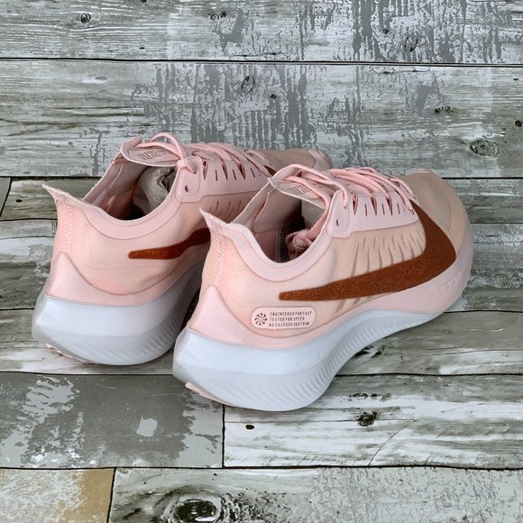 Nike Zoom Gravity Sparkle Running Shoes Pink/Metallic Bronze Womens Size 9 - Picture 6 of 10